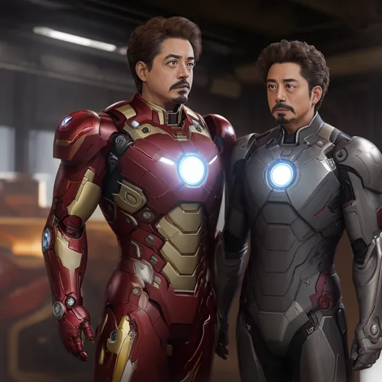 (Albert Einstein:0.8) is Tony Stark wearing the ironman armor Cinema768-Digital