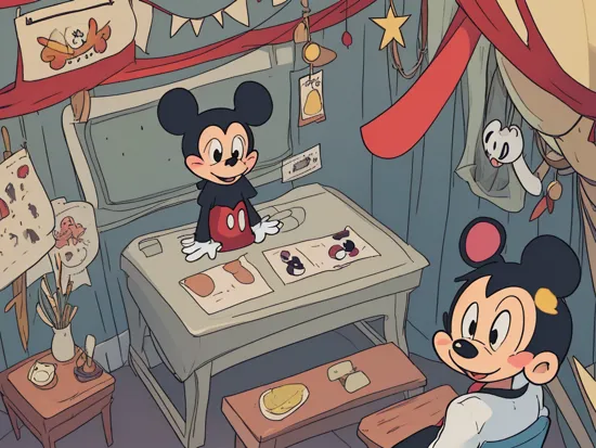 masterpiece, best quality, , no humans,mickey mouse,