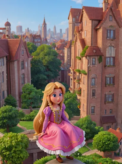 Rapunzel, city
