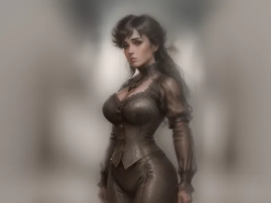 Masterpiece, full body shot, High detail Photo  of ((sexy woman looks like sherlock Holmes)), (perfect face), 
( foggy London of the 1890s background, epic realistic, rutkowski, hdr, intricate details, hyperdetailed, cinematic, rim light, muted colors:1.2)