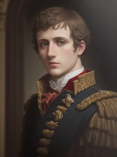 (8k, RAW photo, best quality, masterpiece:1.2),,napoleon bonaparte, Hyper-realistic photograph, striking light and shadow play, deep depth of field, bokeh effect, chiaroscuro portrait,cinematic lighting, photographed on a Leica M11 Camera, (highly detailed:1.2), HDR, perfect sparkling eyes,  Intricate, Sharp focus, dramatic,