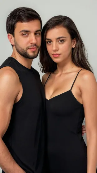 male model @Aylandak  and female model Irina shayk are posing  together, 

dont change irina shayk face