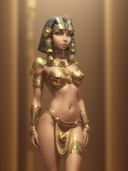 edgOlympia_woman, edgOlympia_face, edgOlympia_body, corneo_side_doggy, a woman posing for a picture, corneo_side_doggy, (sexy Cleopatra cosplay:1.5), (metallic bodypaint:1.1), (gold tiara), shiny gold in a Egyptian palace, beautiful, 8k, masterpiece, best quality, high quality, exiting style, (21 years old:1.5), (black hair:1.1), (slim:1.6), (petite body:1.4), (small breasts:1.2),