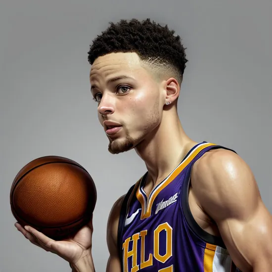 Карикатурный стиль
Stephen Curry (NBA), super funny cartoon style, in the style of grotesque caricatures, half body view, adi granov, marcin sobas, punctuated caricature, grey background color --v 6.0 --s 250 --ar 4:5