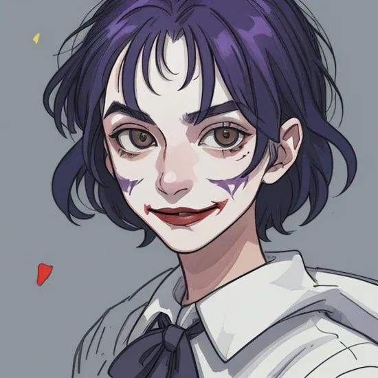 a portrait of the joker, ((art by oTZk))