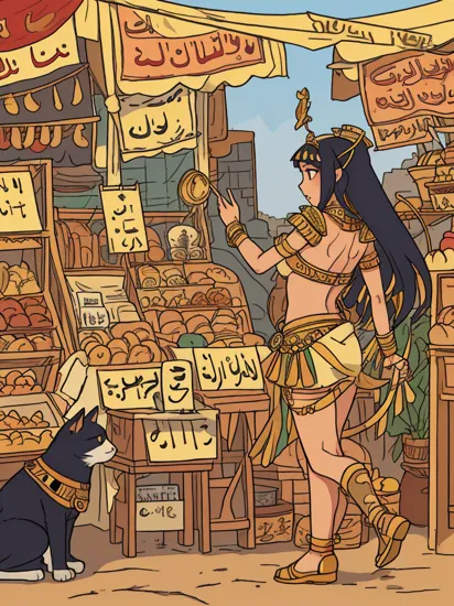 wind, egypt,  Complex background, egypt market,pictuer with Cleopatra,whistle,musical performance,market,cat,ass