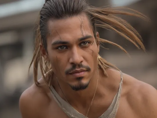 an awarded profesional photography of (1man:1.3) Aboriginal African  with Dark brown eyes with  male Slicked-back undercut with a high-shine finish hairstyle hairstyle and Jack Sparrow beard in Coconut Blonde color, dressed like a ninja   smirk, bent over   in South Korea ,(epic scene:1.3),ultradetialed character with perfect face,detailed skin,(ultrasharp:1.3),(masterpiece:1.1),best quality,(photorealistic:1.2),ultrarealistic,realistic ultradetailed character,4k perfect quality, <lyco:GoodHands-beta2:1> by Wim Wenders  Bounce Lighting camera angle pov and portrait Magnificent,Imperceptible detail,Intricately designed,  (perfect quality face:1.5)  hyper-detailed complex,  insanely detailed, detailed clothes, detailed skin, detailed body, , 1man, realistic lights, realistic shadows, profesional photo