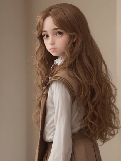 masterpiece, , hermione granger, brown hair,