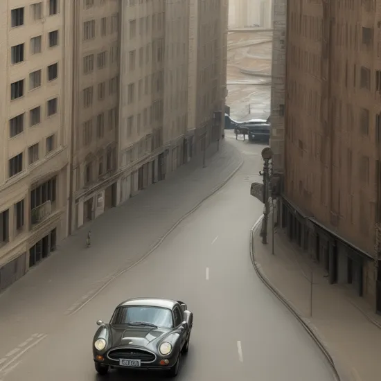movie still from Skyfall, James Bond near his car