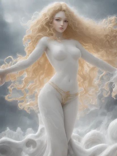 (dynamic pose:1.2),(dynamic camera),cute mythological skinny slim young goddess,(long blonde curly hair:1.3),(look to camera),(posing for photoshoot:1.2), godrays,(wind floating (marble) on abstract volumetric background:1.3), in the style of intimacy, dreamscape portraiture,  solarization, shiny kitsch pop art, solarization effect, reflections and mirroring, photobash, (composition centering, conceptual photography), , (natural colors, correct white balance, color correction, dehaze,clarity)