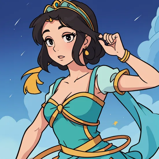 princess Jasmine, simple background
 ,  