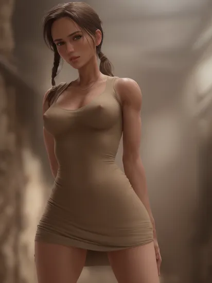 AI Art Generator: Beautiful woman showing her gorgeous bum in thong. Wet.  High detail. Hyper real.