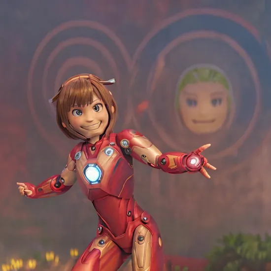 (Ironman armor in the style of Xianghua:1.6),  short hair, grey eyes, 
(8k, RAW photo:1.2),best quality, ultra high res, highly detailed,intricate detail,masterpiece,ultra-detailed,illustration,high res,soft light, 1 girl , (highly detailed upper body dressed as iron man),((show beautiful whole legs and side thigh)) ,medium breasts, (light brown hair:1), detailed face, cinematic,city, night, looking at viewer, muted colors, soft cinematic light, intricate detail, hyperdetail, masterpiece, hdr, sharp focus, high quality, film grain,(smiling face:1.5), (cowboy shot:1.3), 
