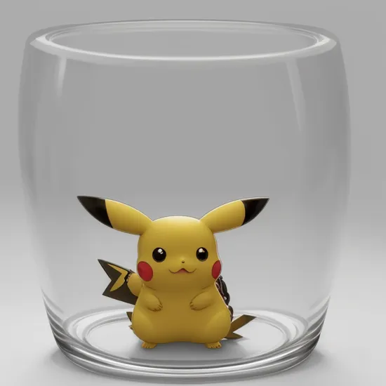 pikachu:1.2,  , glasstech, scifi, transparent,