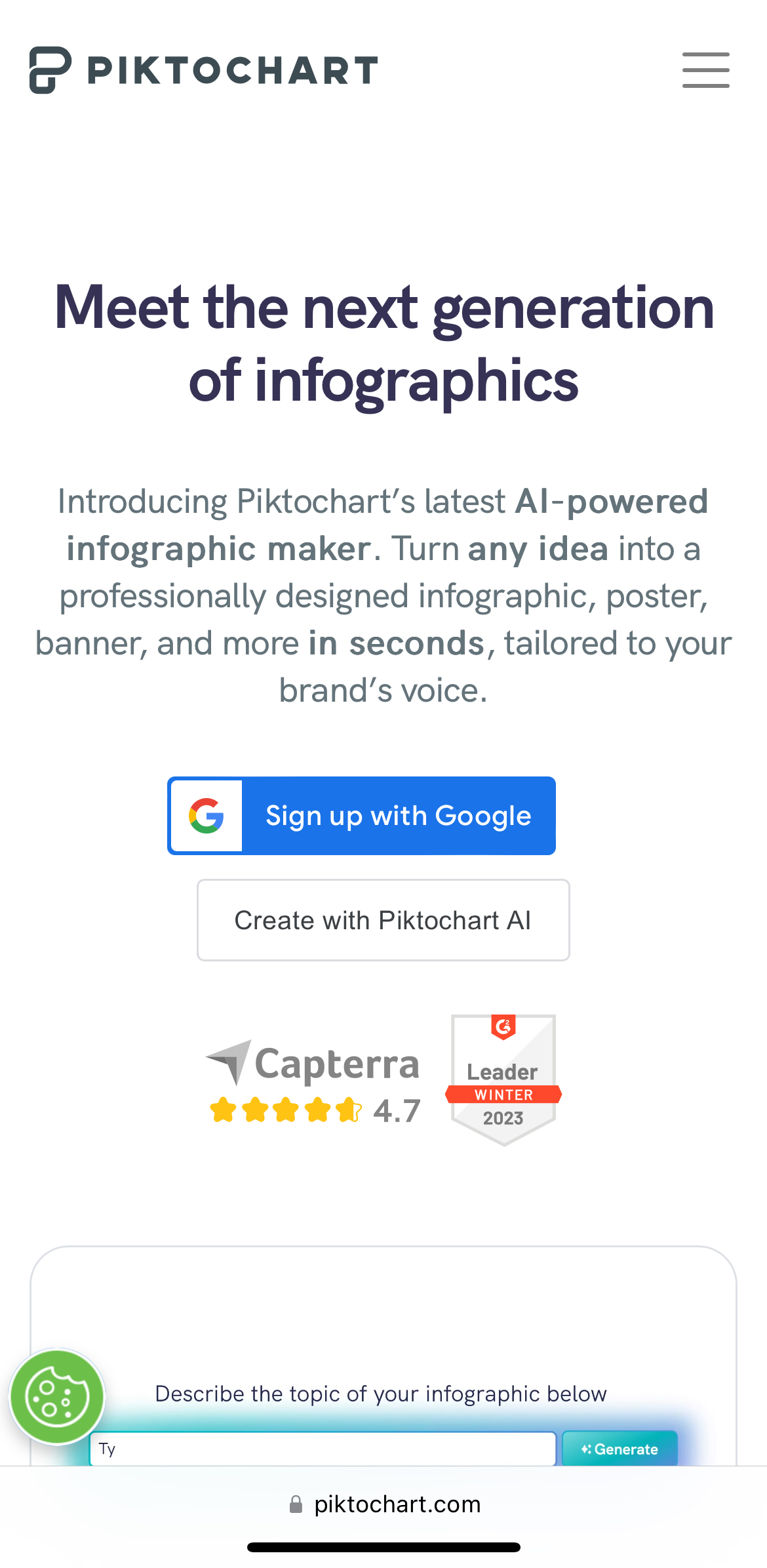 Piktochart for Affiliate Marketing Content