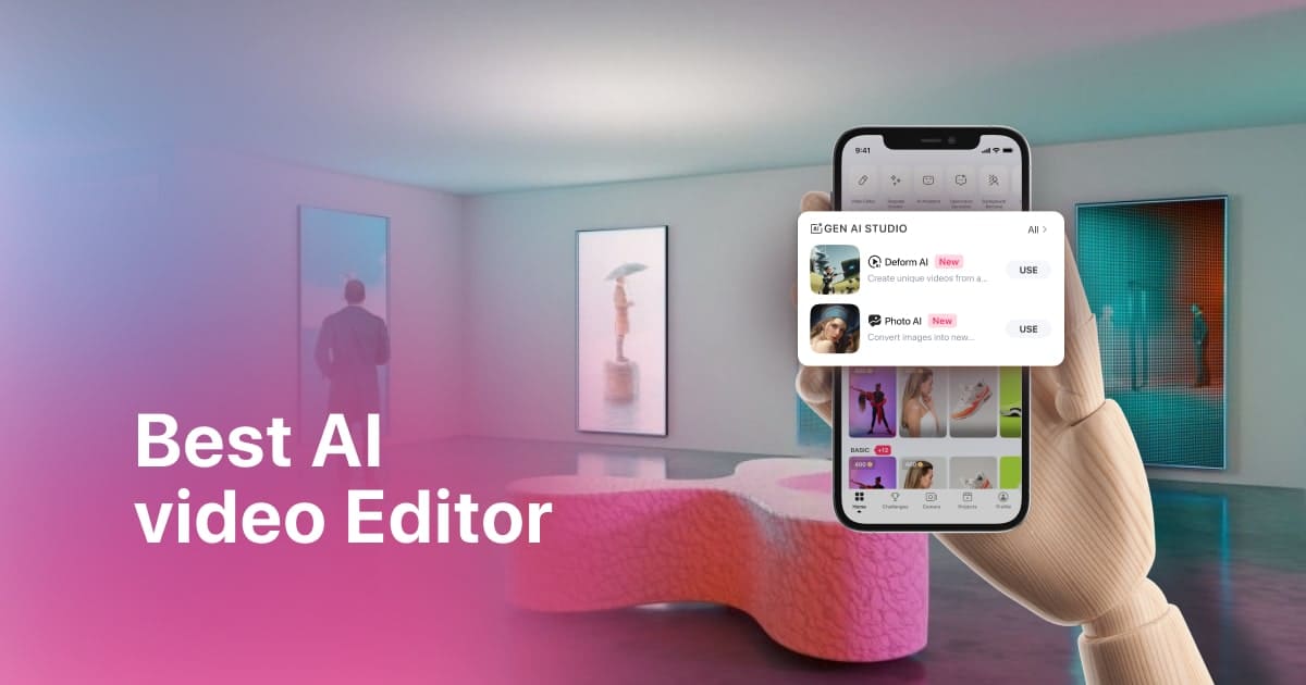 Cover image of post 3 Best AI Video Editors in 2023: Which One Is Right for You?